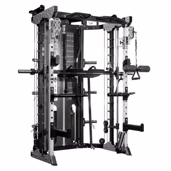 Multifunktionales Heimgebrauchs-Fitnessstudio Smith Machine Squat Rack Functional Trainer
