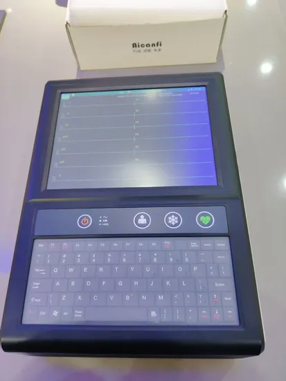 Touchscreen 12 Kanal Tragbare EKG Maschine Multi Sprache 12 Führen ECG Elektrokardiogramm E Funktionale Medizinische Ausrüstung