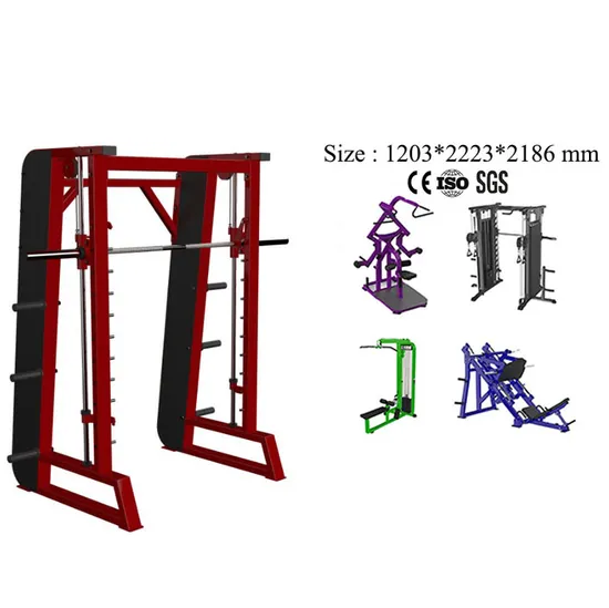 2025 Kommerzielles Fitnessgerät Smith mit Functional Trainer Squat Rack 3 in One