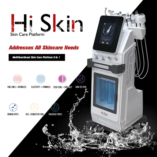 Wasser Sauerstoff Tiefe Reinigung und Hautpflege Maschine Crystal Micro 9 Funktionale Diamant Dermabrasion
